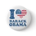 I love Barack Obama (flag) button by presidentbarackobama I love Barack Obama (flag) button