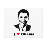 I Love Barack Obama Postcards
