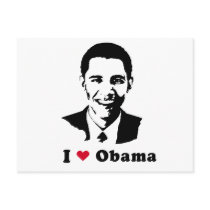 I Love Barack Obama postcards by obamashirts I Love Barack Obama postcards