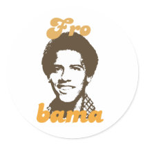 I Love Barack Obama Round Stickers