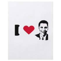 I Love Barack Obama T-shirt flyers