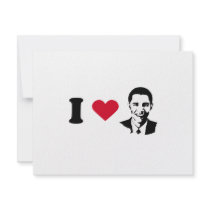 I Love Barack Obama T-shirt invitations