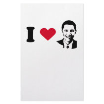 I Love Barack Obama T-shirt stationery
