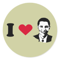 I Love Barack Obama T-shirt stickers by obamashirts I Love Barack Obama T-shirt stickers
