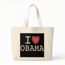 I Love Barack obama Totebag