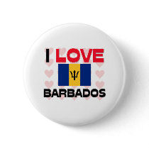 I Love Barbados buttons by tshirtshirts I Love Barbados buttons