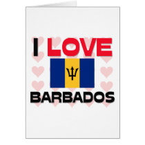 I Love Barbados cards by tshirtshirts I Love Barbados cards