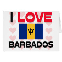 I Love Barbados cards by tshirtshirts I Love Barbados cards