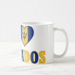 I Love Barbados Heart Flag Design Mug
