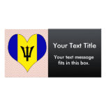 I Love Barbados Custom Photo Card