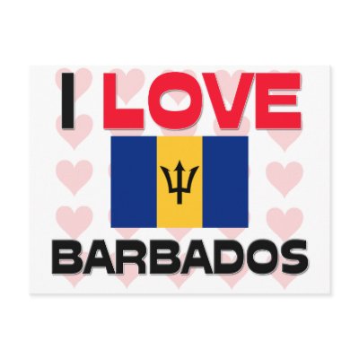 I Love Barbados Post Cards by tshirtshirts