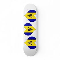 I Love Barbados Skate Board Deck
