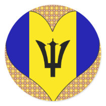I Love Barbados Stickers