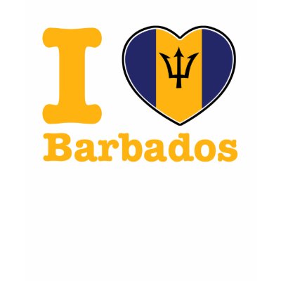 i love barbados t-shirts by afrocaribbean