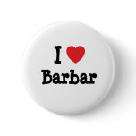 I love Barbar heart T-Shirt Buttons