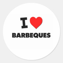 I Love Barbeques Sticker