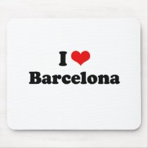 I LOVE BARCELONA MOUSE PAD