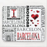 I Love Barcelona Mousepad