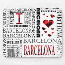 I Love Barcelona Mousepad by dragonartz I Love Barcelona Mousepad