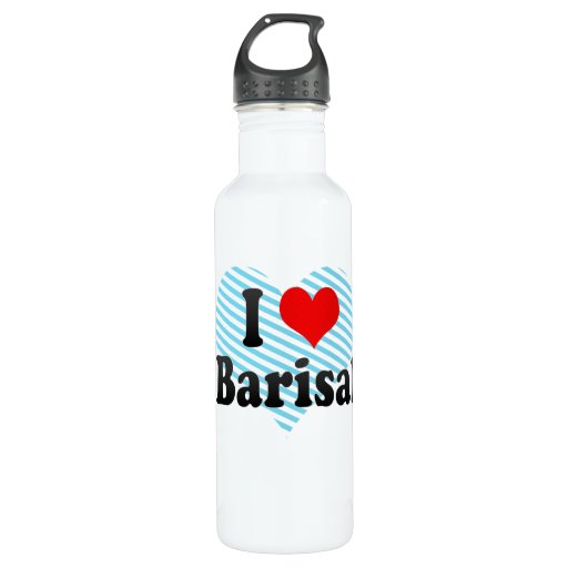 I Love Barisal, Bangladesh Stainless Steel Water Bottle Zazzle