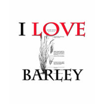 I Love Barley t-shirts by foodshirts I Love Barley t-shirts