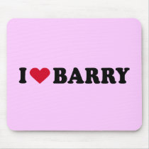 I LOVE BARRY mousepads
