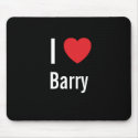 I love Barry mousepads by funnycustomtshirts I love Barry mousepads