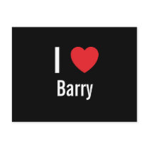 I love Barry postcards