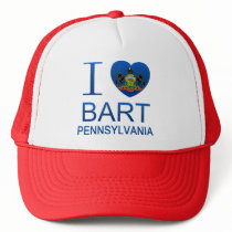 I Love Bart, PA Trucker Hat