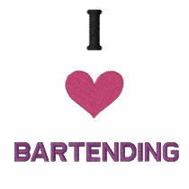 I  LOVE BARTENDING POLO SHIRTS