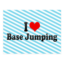 I love Base Jumping Postcard