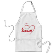 I Love Baseball Apron