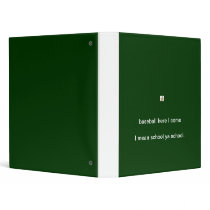 I love baseball vinyl binders