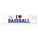 I Love Baseball Bumper Stickers