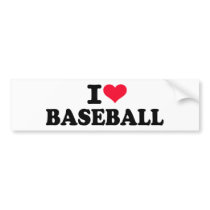 I love baseball bumper stickers