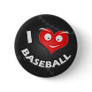 I Love Baseball Badge