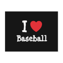 I love Baseball heart custom personalized postcards by funnycustomtshirts I love Baseball heart custom personalized postcards