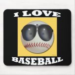 I Love Baseball Mouse Mats