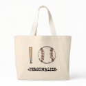 I Love (Baseball), <PERSONALIZE> bags by customize_it I Love (Baseball), <PERSONALIZE> bags