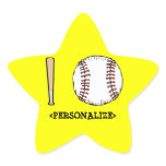 I Love (Baseball), <PERSONALIZE> Star Stickers