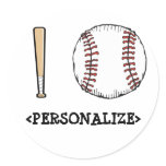 I Love (Baseball), <PERSONALIZE> stickers