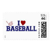 I Love Baseball Postage