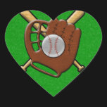 I Love Baseball! stickers
