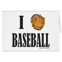 I LOVE BASEBALL T-SHIRTS AND GIFTS cards