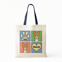 I Love Basenjis Tote Bag