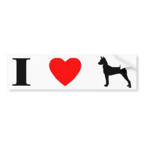 I Love Basenjis Bumper Sticker