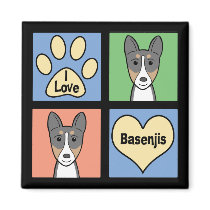 I Love Basenjis Fridge Magnet