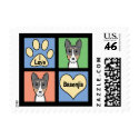 I Love Basenjis postage by dogcartoons I Love Basenjis postage