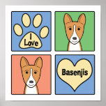 I Love Basenjis Posters