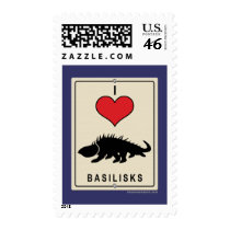 I Love Basilisks Postage